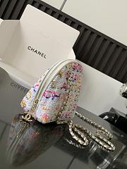 Chanel Sequins White Bag 16x7x16cm - 3