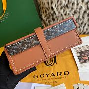 Goyard Brown Leather Watch Box for 8 Watches 26.5x20x7.5cm - 4