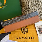 Goyard Brown Leather Watch Box for 8 Watches 26.5x20x7.5cm - 3