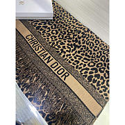 Dior Logo Leoprad Scarf 190x65cm - 2