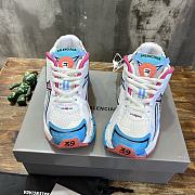 Balenciaga Runner Sneaker White, Blue, Pink - 3