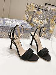 Dior Dway Heeled Sandal Black 10cm - 1