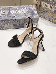 Dior Dway Heeled Sandal Black 10cm - 4