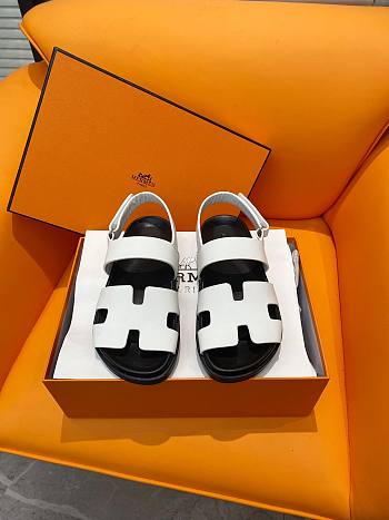 Hermes White Sandals