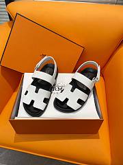 Hermes White Sandals - 3