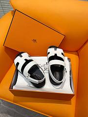 Hermes White Sandals - 4