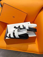 Hermes White Sandals - 2