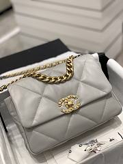 Chanel 19 Flap Bag Grey Gold 26cm - 4