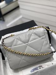 Chanel 19 Flap Bag Grey Gold 26cm - 5