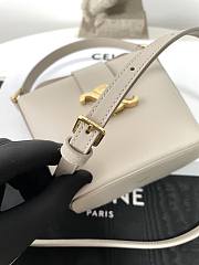 Celine Mini Bucket Triomphe Light Stone 13.5x12.5x5cm - 5