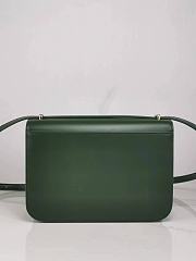 Loewe Goya Bag Silk Calfskin Green 22.5x15.5x6.5cm - 6