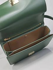 Loewe Goya Bag Silk Calfskin Green 22.5x15.5x6.5cm - 3