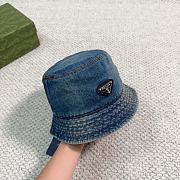 Prada Denim Blue Hat - 4