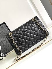 Chanel Flap Bag Black Gold Lambskin 25cm - 4