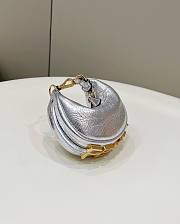 Fendi Nano Fendigraphy Silver Gold 16.5x5x14cm - 2