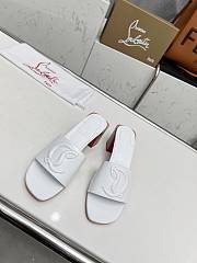 Christian Louboutin So CL Mule White Sandals 55mm - 2