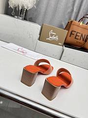 Christian Louboutin So CL Mule Orange Sandals 55mm - 3