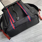 Gucci Techno Canvas Black Backpack 32x45x14cm - 2