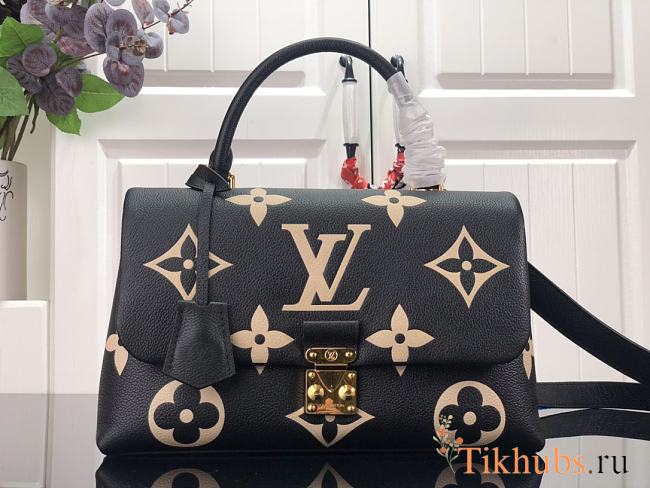 Louis Vuitton LV Madeleine S-lock MM Black Beige 30 x 19.5 x 11 cm - 1