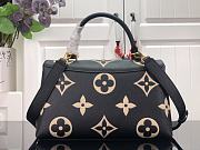 Louis Vuitton LV Madeleine S-lock MM Black Beige 30 x 19.5 x 11 cm - 2