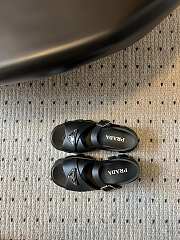 Prada Black Rubber Sandals - 2