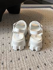 Prada White Rubber Sandals - 5