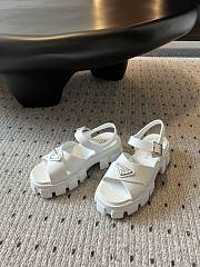 Prada White Rubber Sandals - 2