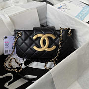 Chanel Baguette Bag Lambskin Black 24x11.5x4.5cm - 1