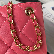 Chanel Baguette Bag Lambskin Pink 24x11.5x4.5cm - 3