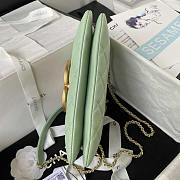 Chanel Baguette Bag Lambskin Green 24x11.5x4.5cm - 5