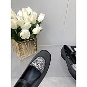 Chanel Mary Janes Satin & Diamanté Black - 5