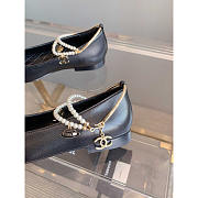 Chanel Mary Jane Leather And Pearl Black - 5