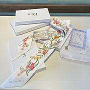 Dior White Scarf 6x100cm - 4