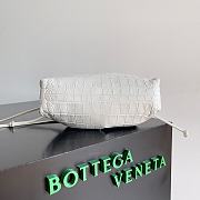 Bottega Veneta Mini Pouch White Crocodile Bag 22x13x5cm - 3