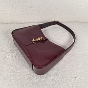 YSL Le 5 à 7 Patent Bag Red Wine 23cm - 3