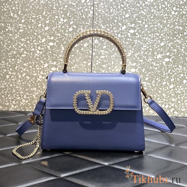 Valentino Vsling Garavani Blue Bag 22x17x9cm - 1