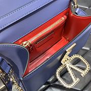 Valentino Vsling Garavani Blue Bag 22x17x9cm - 4