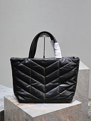 YSL Black Shopper Puffer Bag 57x36cm - 1