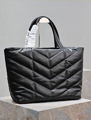 YSL Black Shopper Puffer Bag 57x36cm - 6