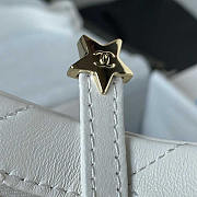 Chanel Star Handbag Lambskin White 22.5x6cm - 5