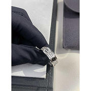 Cartier White Gold Love Diamond Ceramic Ring In Silver - 2