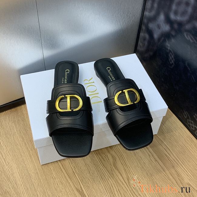 Dior Montaigne Sandals Black - 1