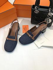 Hermes Infinie 50 Pump Denim 5cm - 4