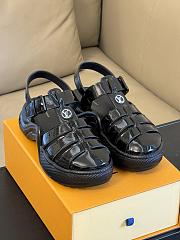 Louis Vuitton LV Rubber Sole Black Sandal - 2