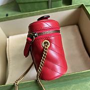 Gucci GG Marmont Mini Top Handle Bag Red 16x10x5.5cm - 6