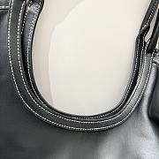 Miu Miu Ivy Leather Tote Bag Black 38x38x18cm - 2