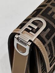 Fendi Monogram Clutch 'Brown' 26x9x19cm - 6
