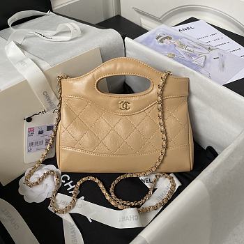 Chanel Nano 31 Beige Bag 20.5x17.5cm