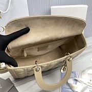 Dior Lady Large Beige 32 x 25 x 11 cm - 6