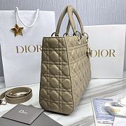 Dior Lady Large Beige 32 x 25 x 11 cm - 4